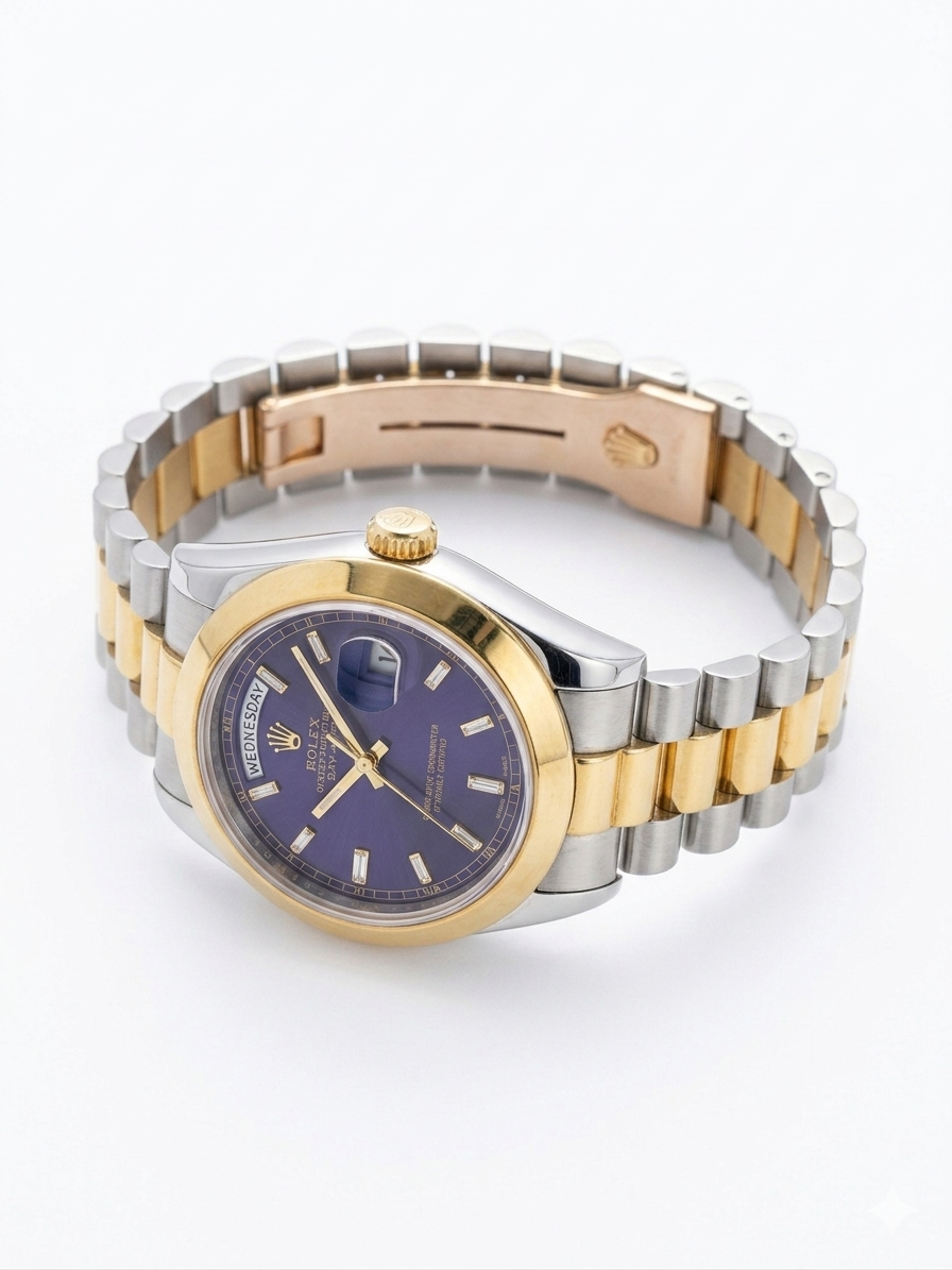 Rolex Purple Sunray Dial & Diamond Indices