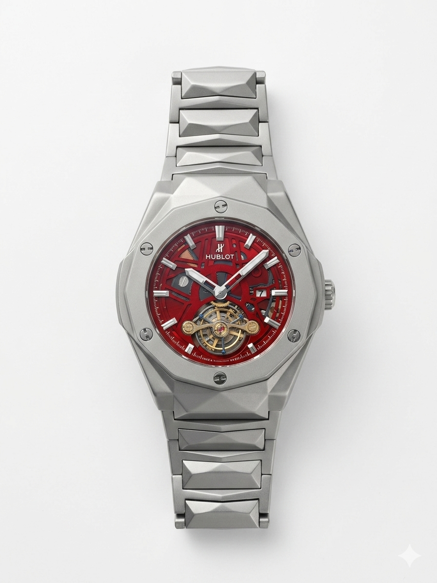 Hublot Diamond Cut Skeleton With Box