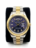 Rolex Purple Sunray Dial & Diamond Indices