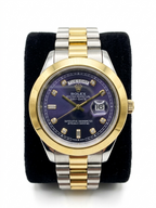 Rolex Purple Sunray Dial & Diamond Indices
