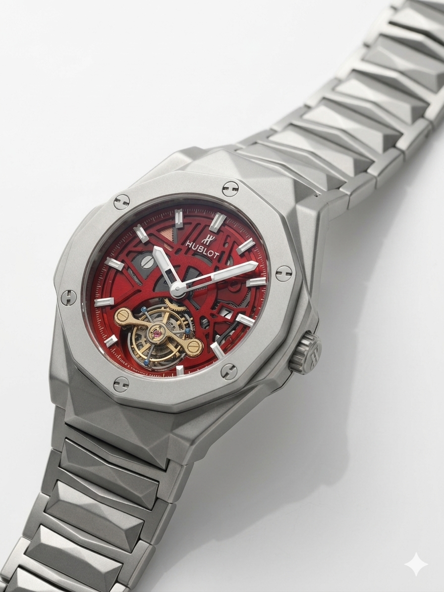 Hublot Diamond Cut Skeleton With Box