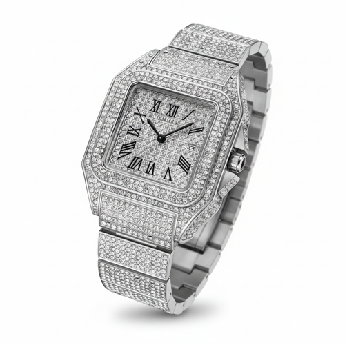 Diamond Pavé Cartier Santos