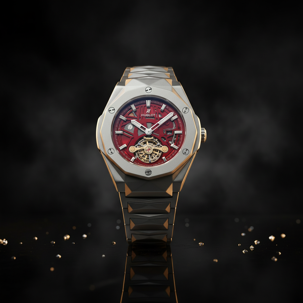 Hublot Diamond Cut Skeleton - Dark Moody Luxury