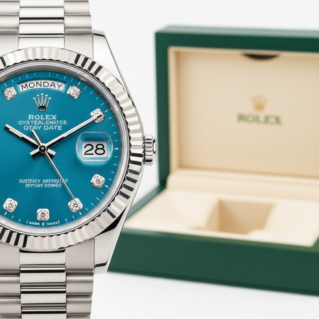 Rolex Day-Date Tiffany Blue — Dial