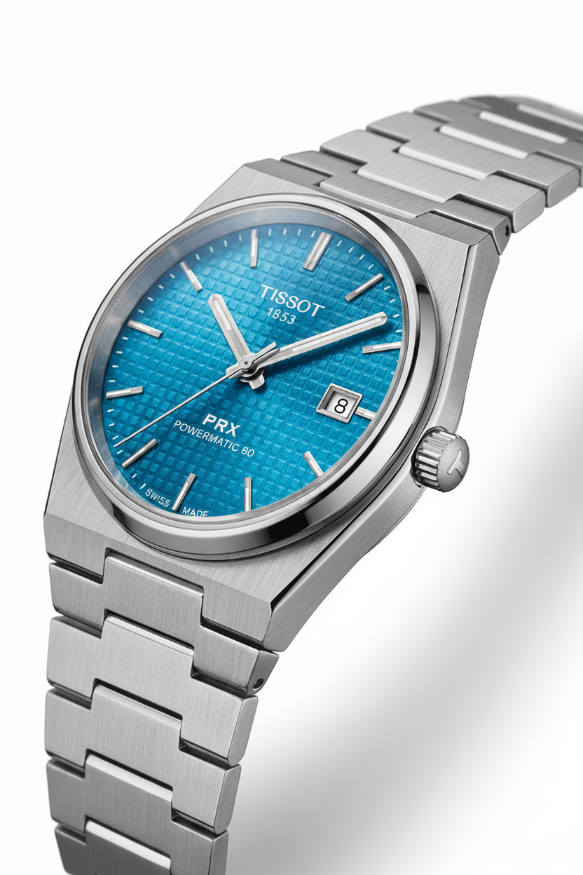 Tissot PRX Powermatic 80 - Sky Blue Dial